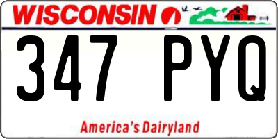 WI license plate 347PYQ