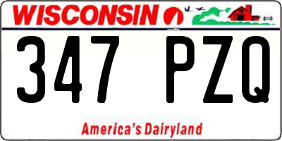 WI license plate 347PZQ