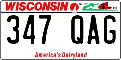 WI license plate 347QAG