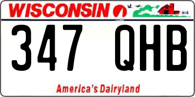 WI license plate 347QHB