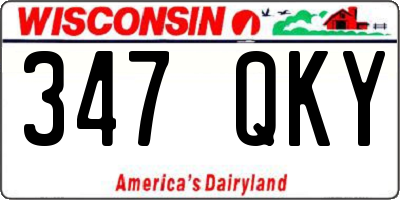 WI license plate 347QKY