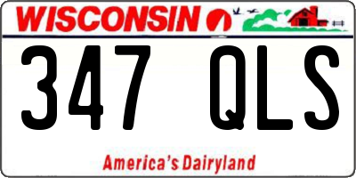 WI license plate 347QLS