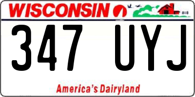 WI license plate 347UYJ