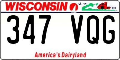 WI license plate 347VQG
