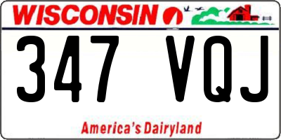 WI license plate 347VQJ