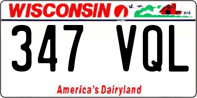 WI license plate 347VQL