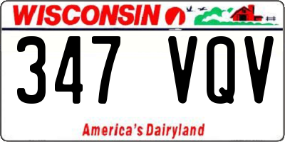 WI license plate 347VQV