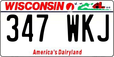 WI license plate 347WKJ