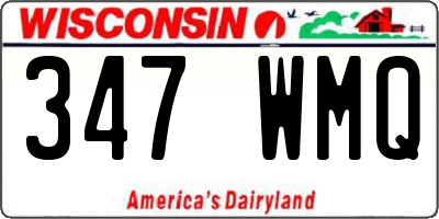 WI license plate 347WMQ