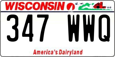 WI license plate 347WWQ