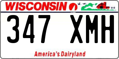 WI license plate 347XMH