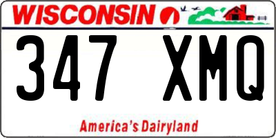 WI license plate 347XMQ