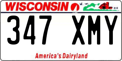WI license plate 347XMY