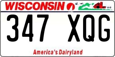 WI license plate 347XQG