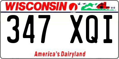 WI license plate 347XQI