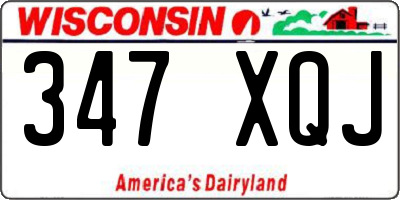 WI license plate 347XQJ