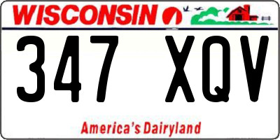 WI license plate 347XQV