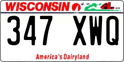 WI license plate 347XWQ