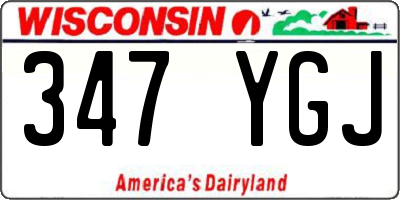 WI license plate 347YGJ