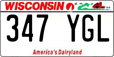 WI license plate 347YGL