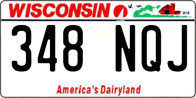 WI license plate 348NQJ