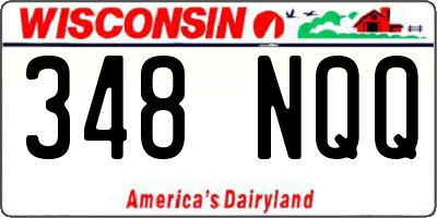 WI license plate 348NQQ