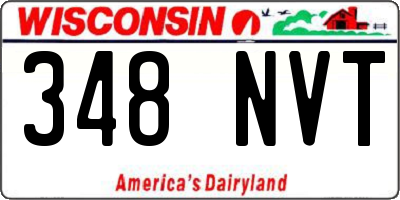 WI license plate 348NVT