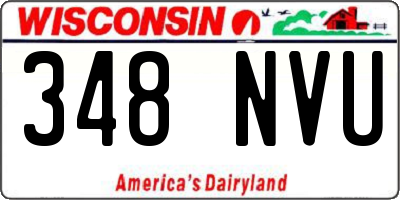 WI license plate 348NVU