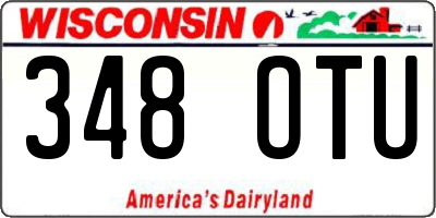 WI license plate 348OTU