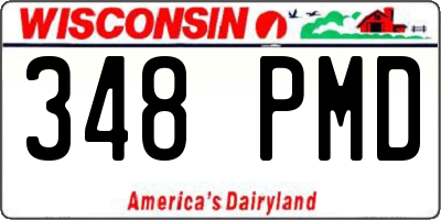 WI license plate 348PMD
