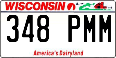 WI license plate 348PMM