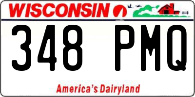 WI license plate 348PMQ