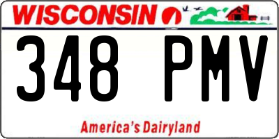 WI license plate 348PMV