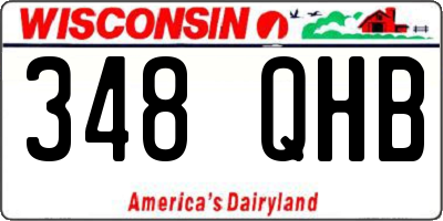 WI license plate 348QHB