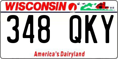 WI license plate 348QKY