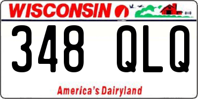 WI license plate 348QLQ