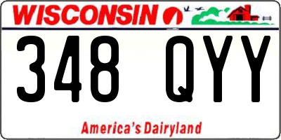 WI license plate 348QYY