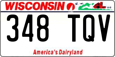 WI license plate 348TQV