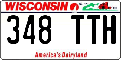 WI license plate 348TTH