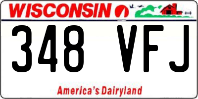 WI license plate 348VFJ