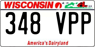 WI license plate 348VPP