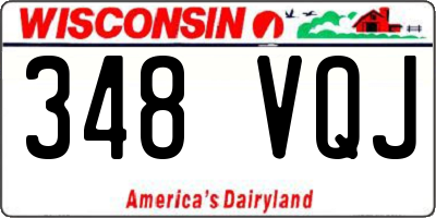 WI license plate 348VQJ
