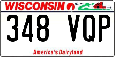 WI license plate 348VQP