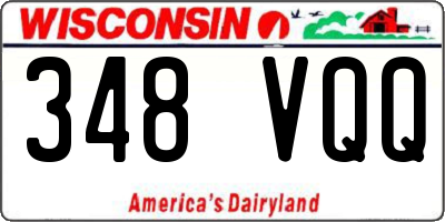 WI license plate 348VQQ
