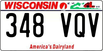 WI license plate 348VQV