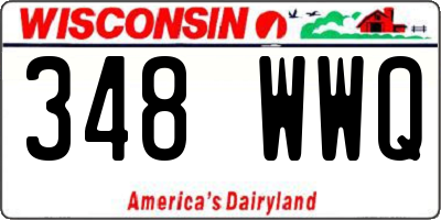 WI license plate 348WWQ