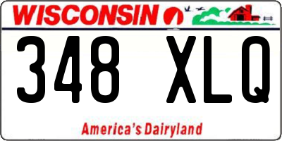 WI license plate 348XLQ