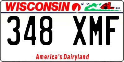 WI license plate 348XMF