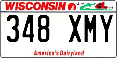 WI license plate 348XMY