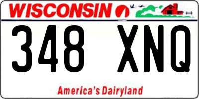 WI license plate 348XNQ